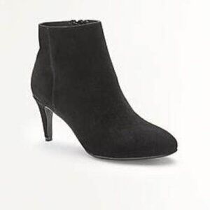 J Jill Suede Black Ankle Boot